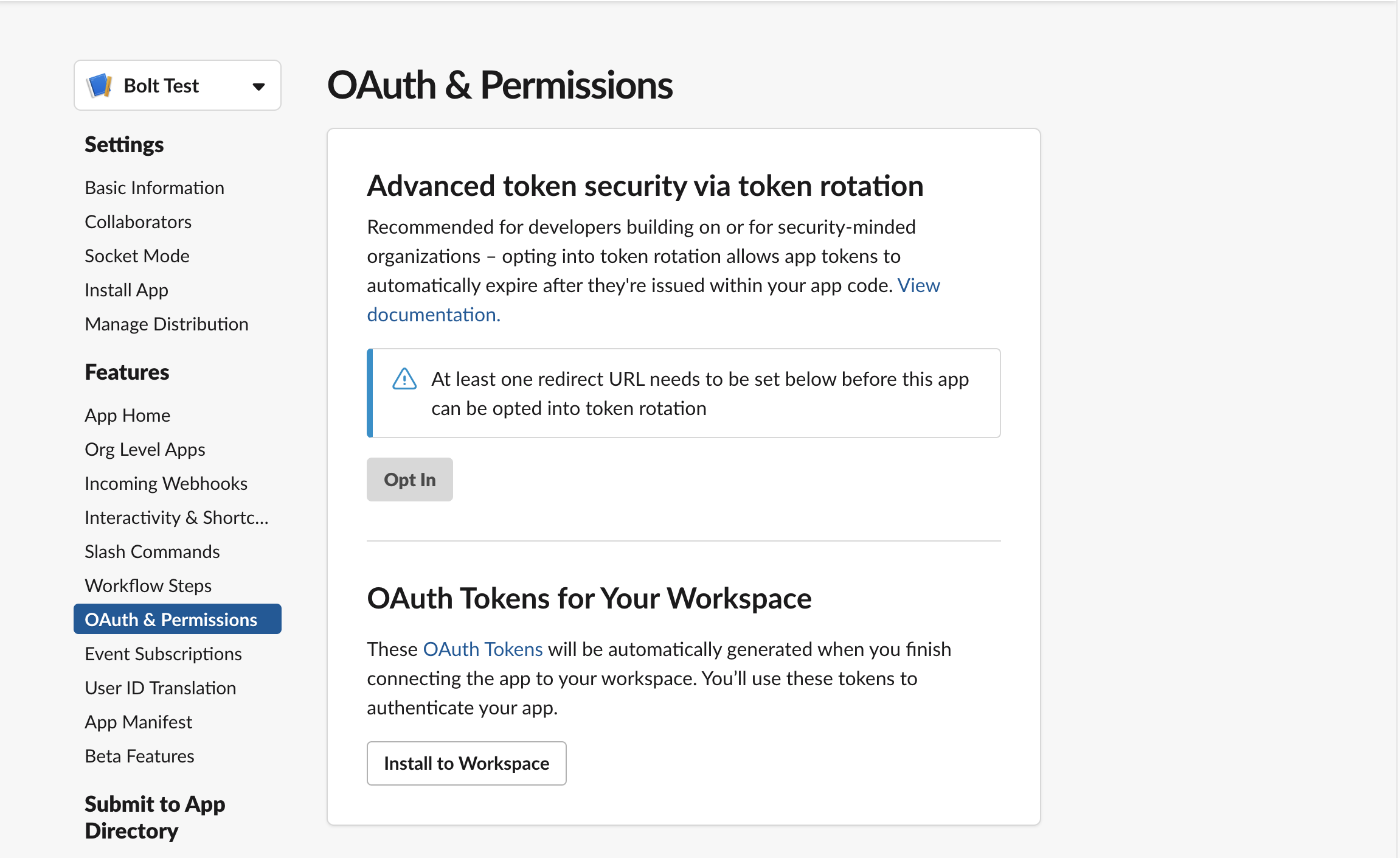 install your bot with oauth