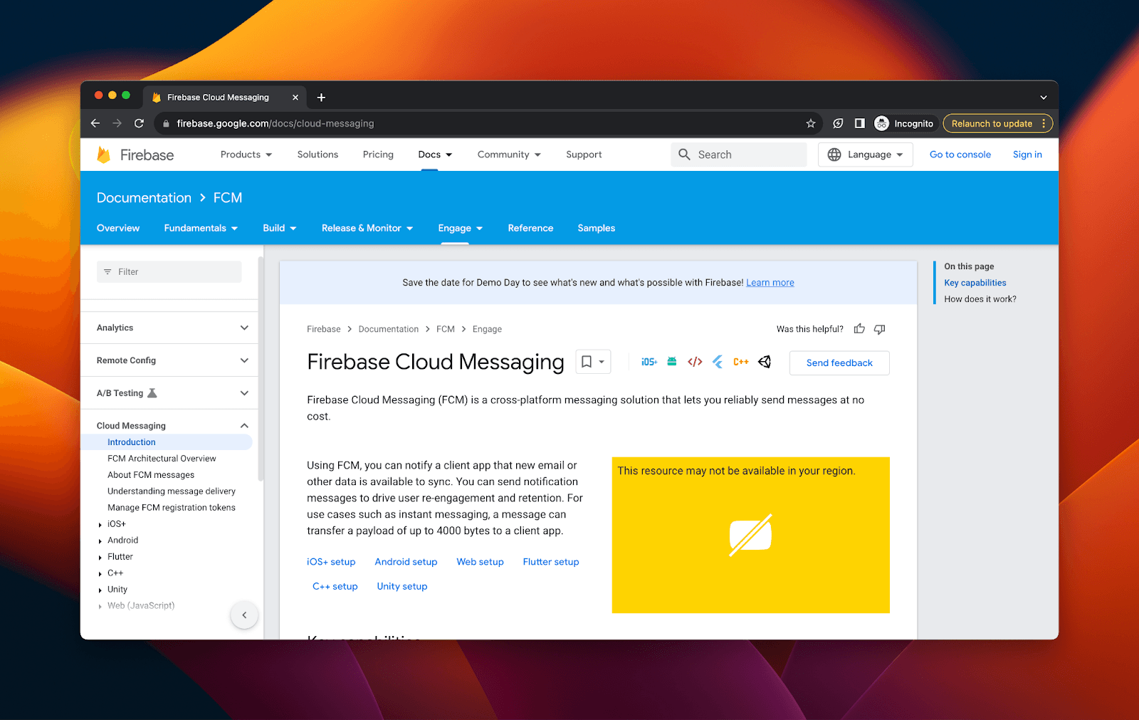 Firebase Cloud Messaging