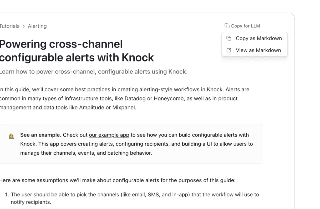 Bring the context you need to your AI workflow with LLMS.txt and our doc search MCP tool. 