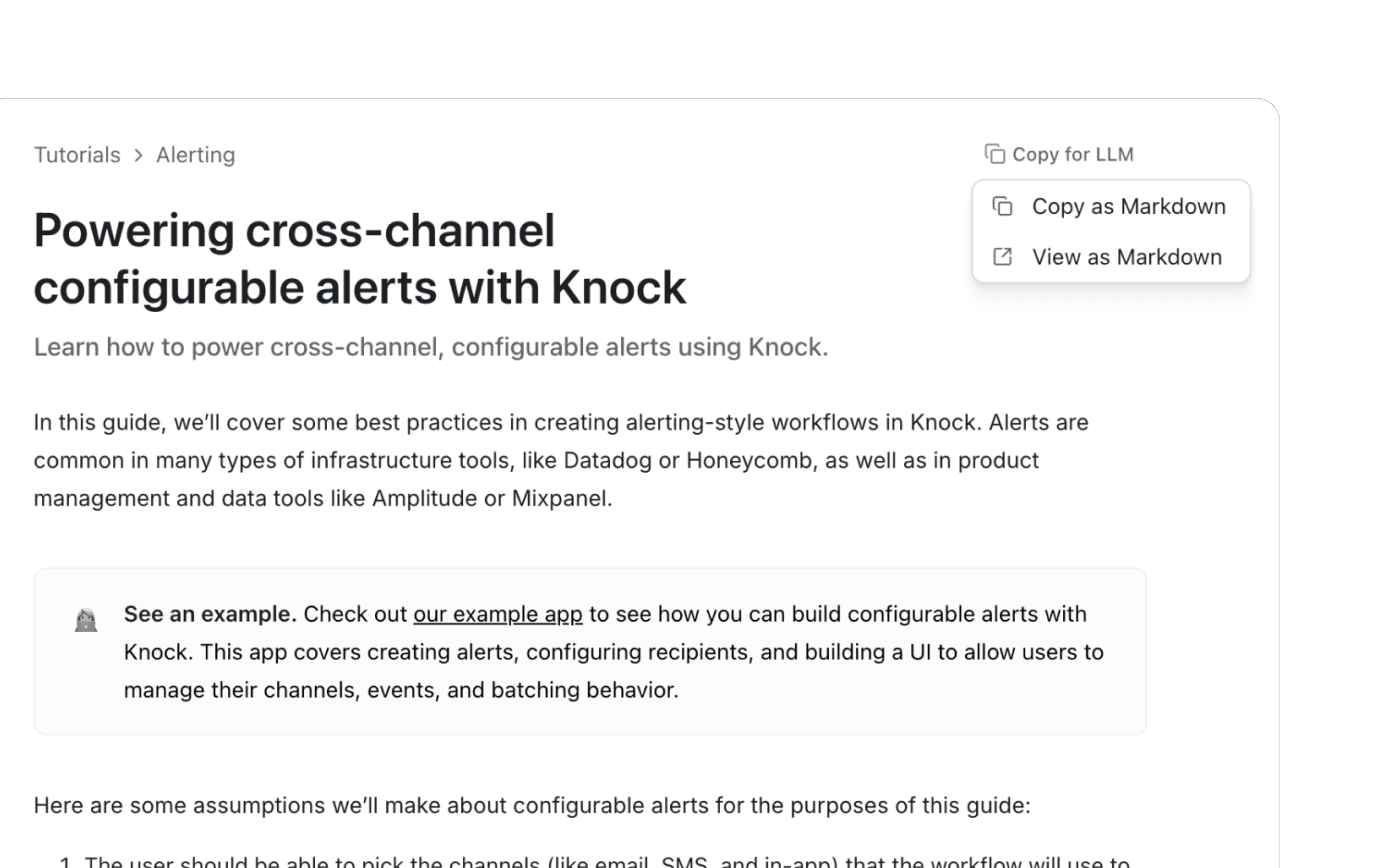 Bring the context you need to your AI workflow with LLMS.txt and our doc search MCP tool. 