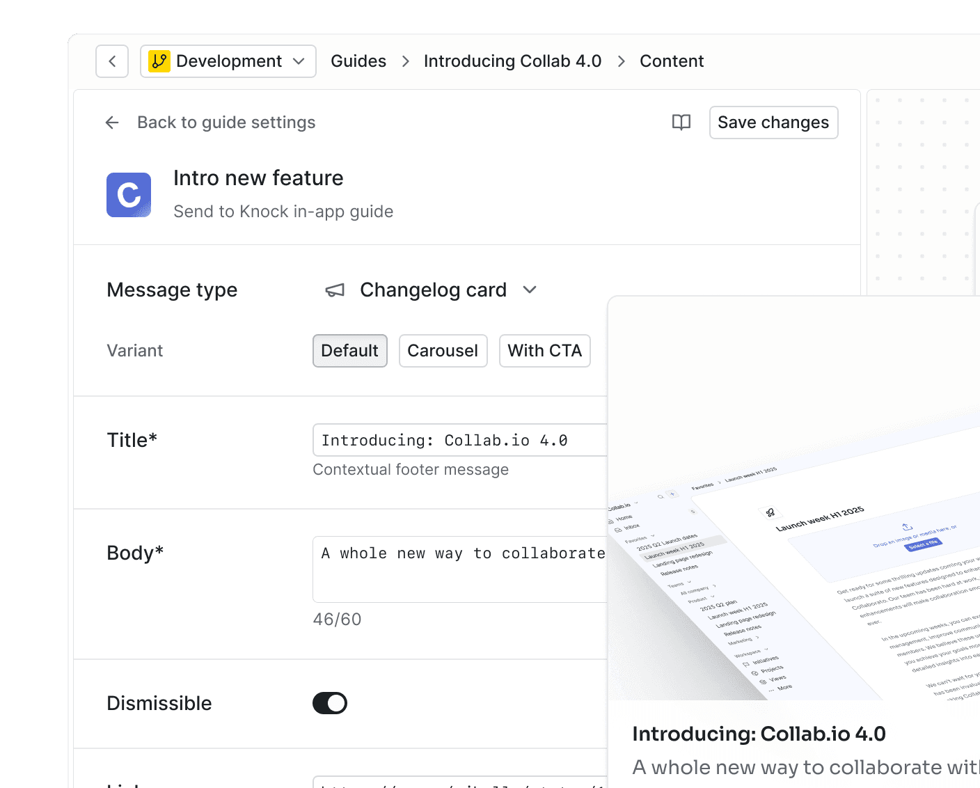 Product and marketing teams publish safe changes instantly. No deploys necessary.