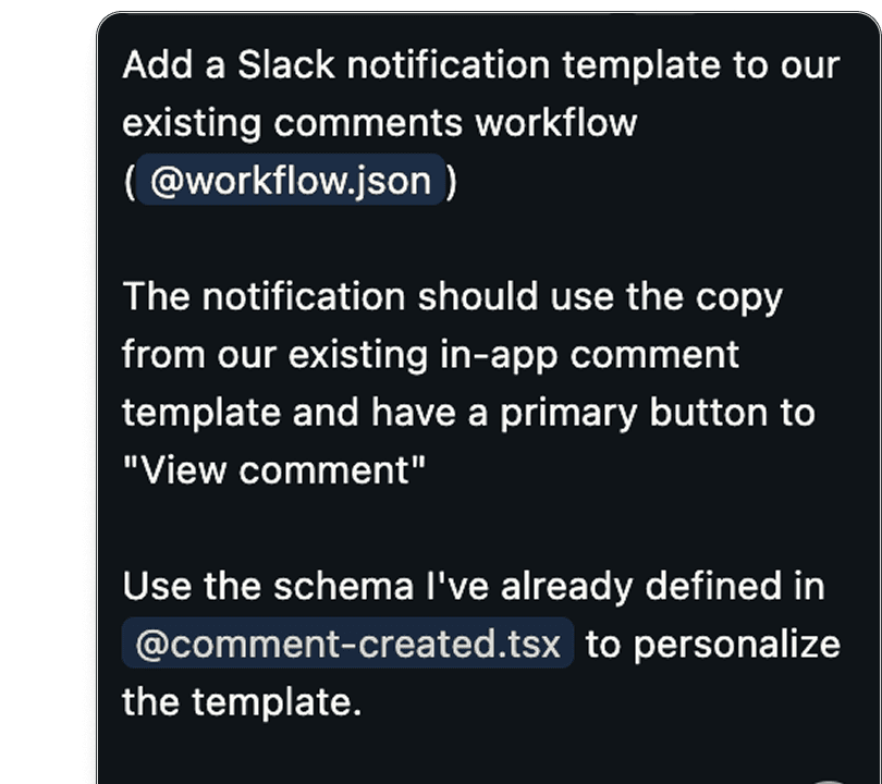 Work with Knock using natural language and codebase context.