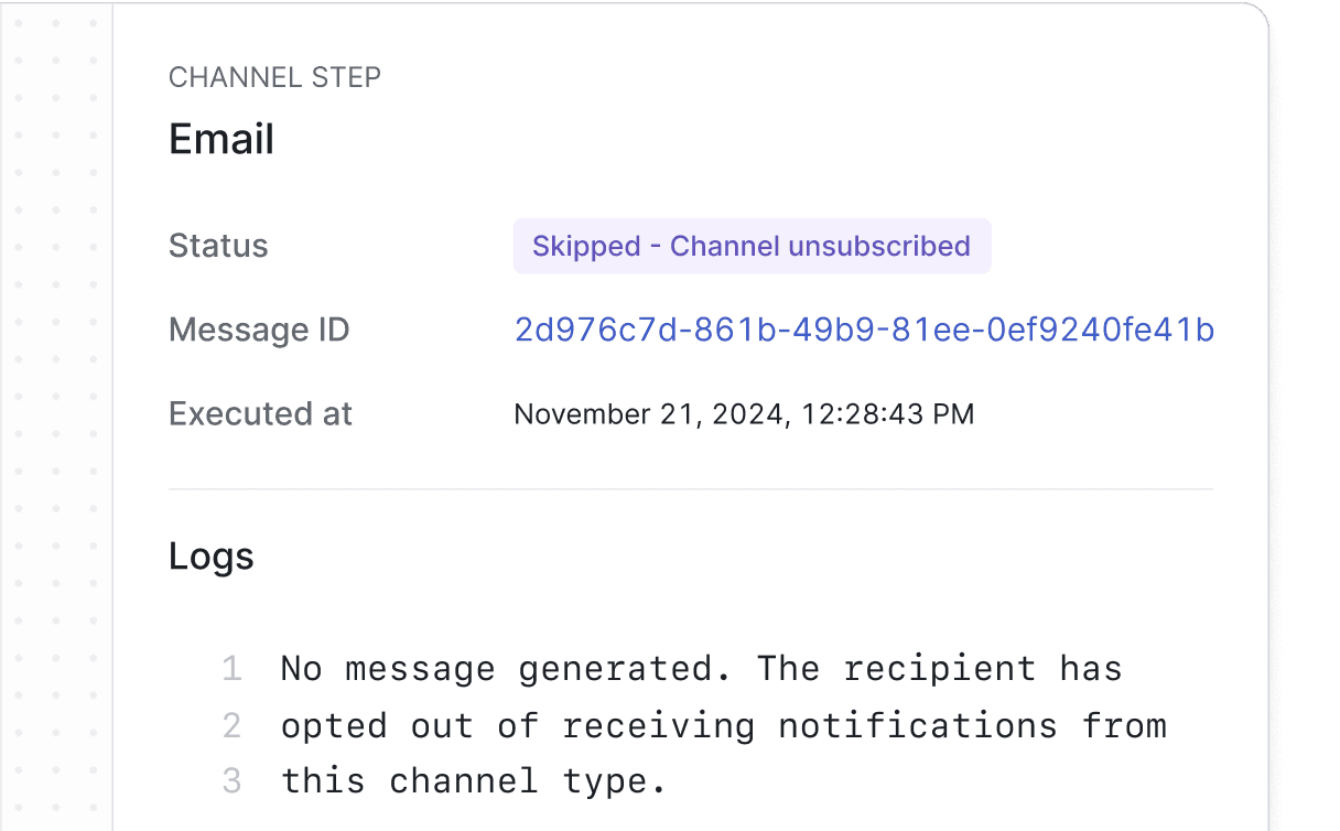 Understand when users opt out.