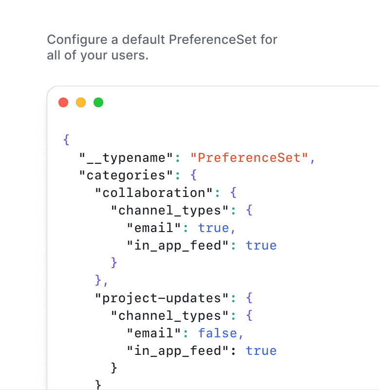 Ship notification preferences in less than a week. You build on our preferences API, we handle the rest.