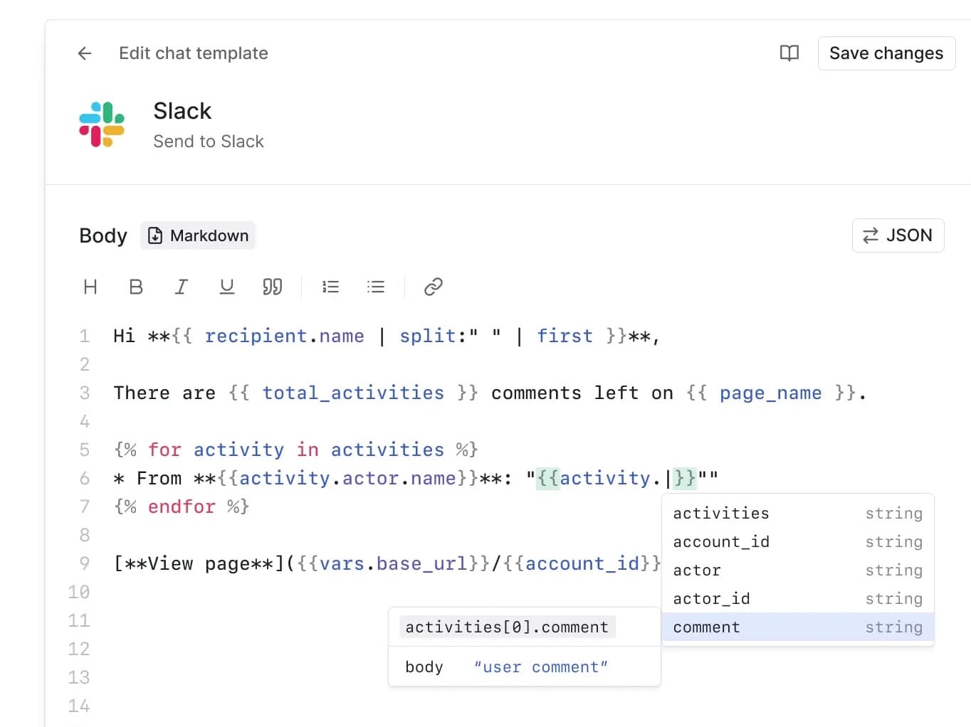 Edit templates like code.