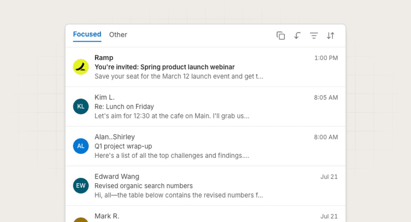 Email inbox preview generator preview