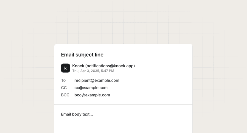 Mailto link generator preview