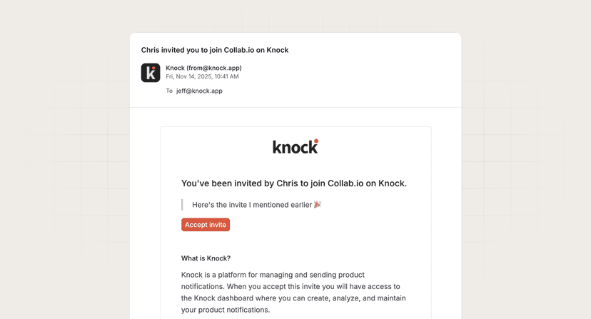 Invite with reminder workflow diagram