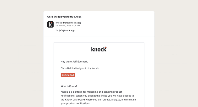 Referral sent preview