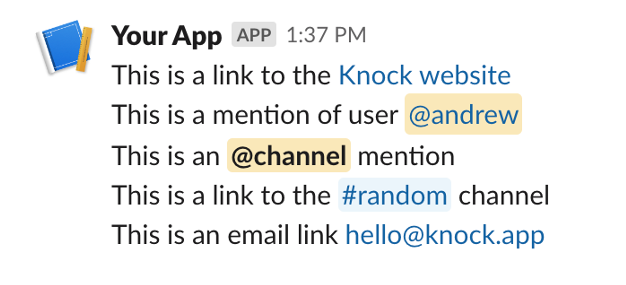 Slack Tagging and Linking