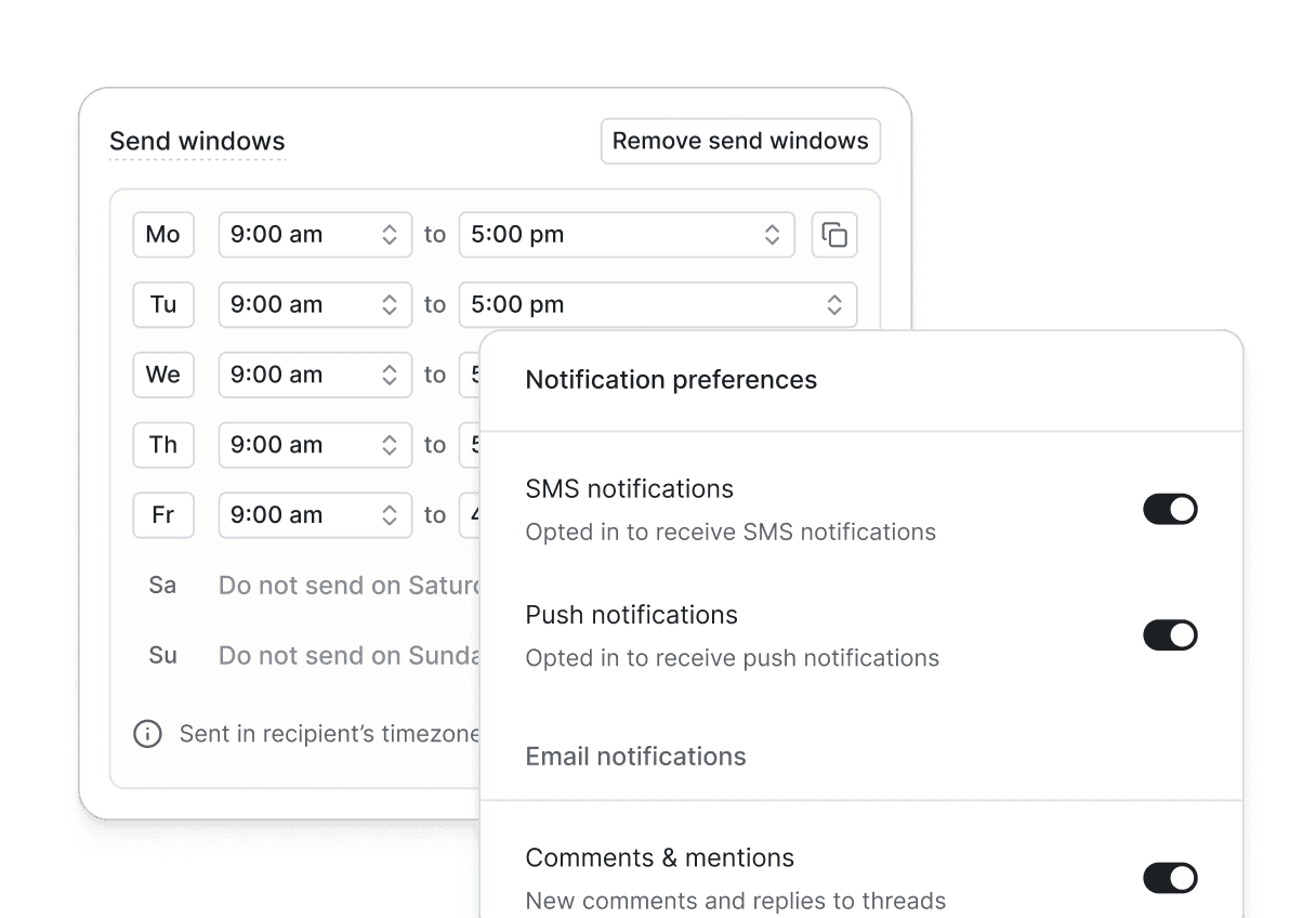 User-first controls.