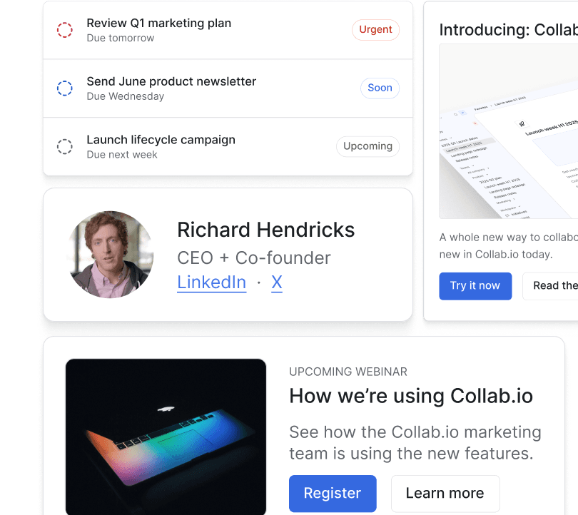 Generate content blocks that match your design system perfectly.