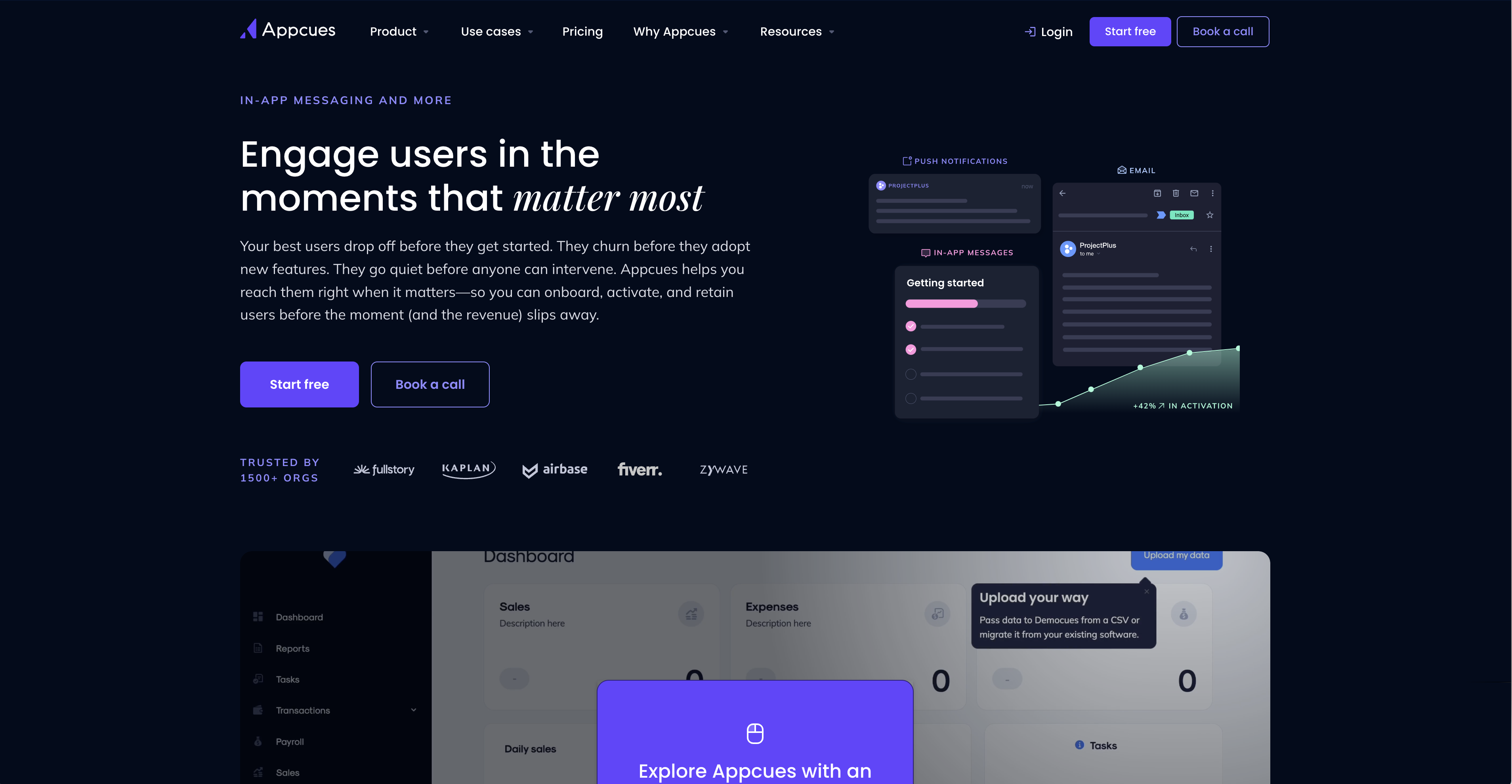 Appcues website