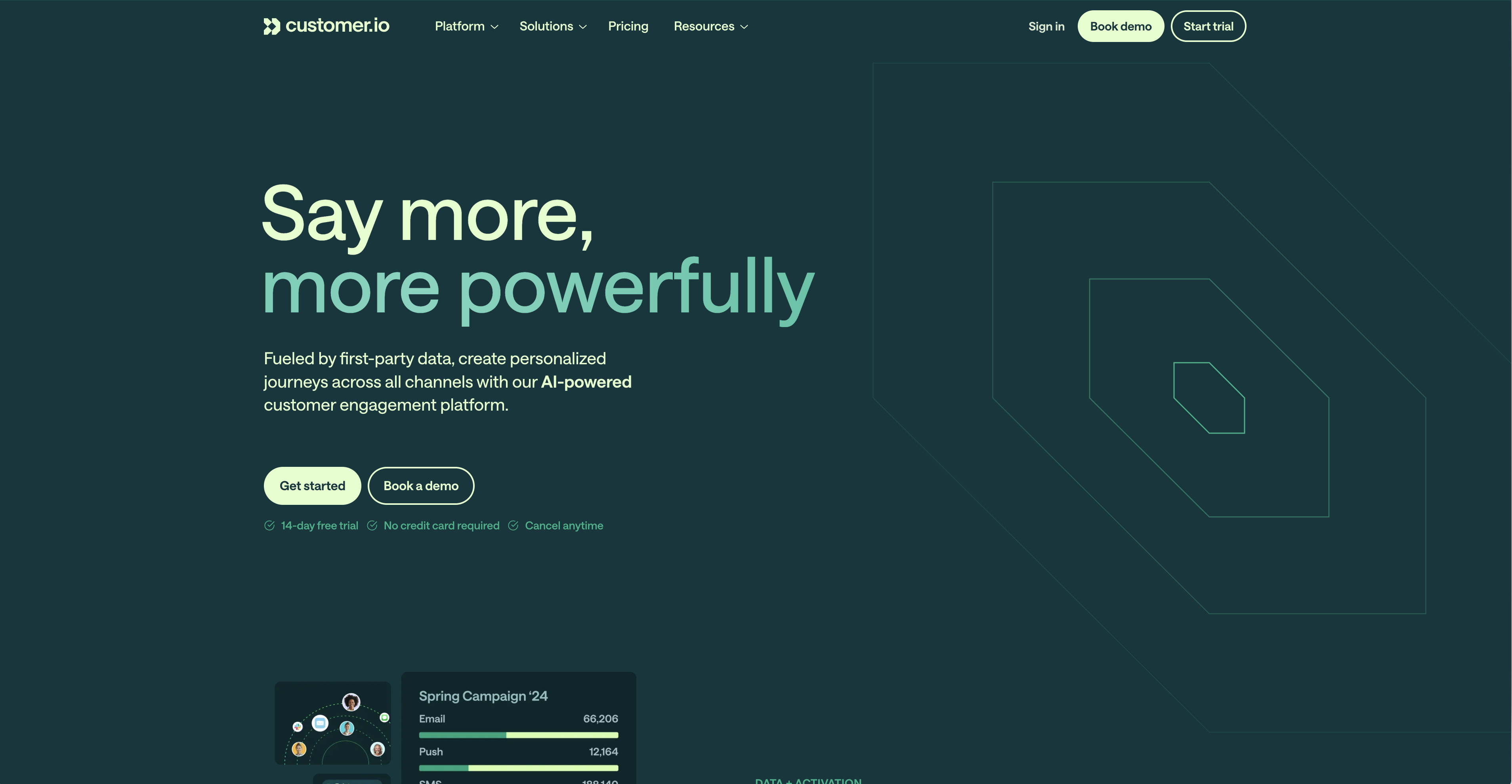 Customer.io website