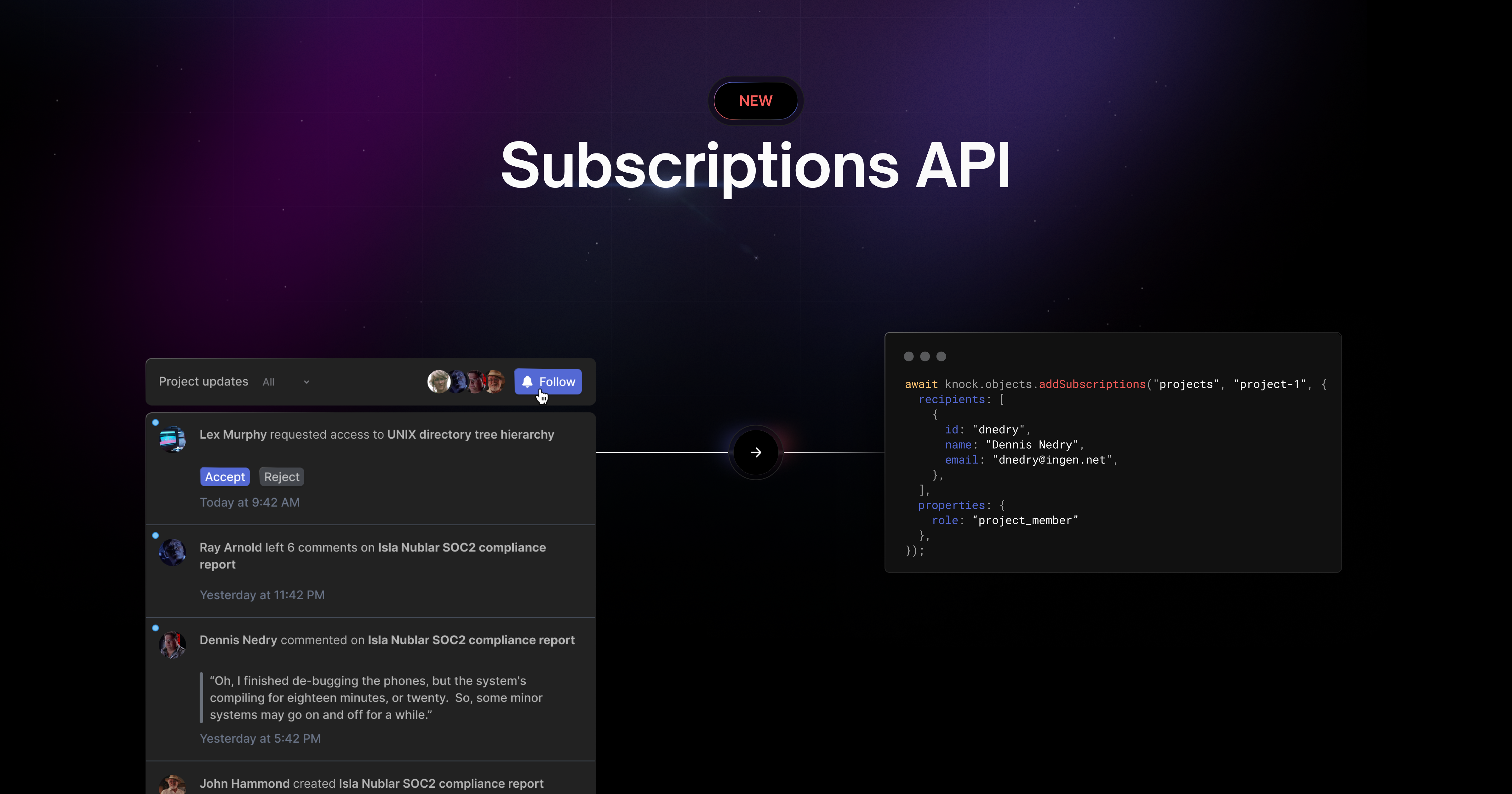Announcing the subscriptions API