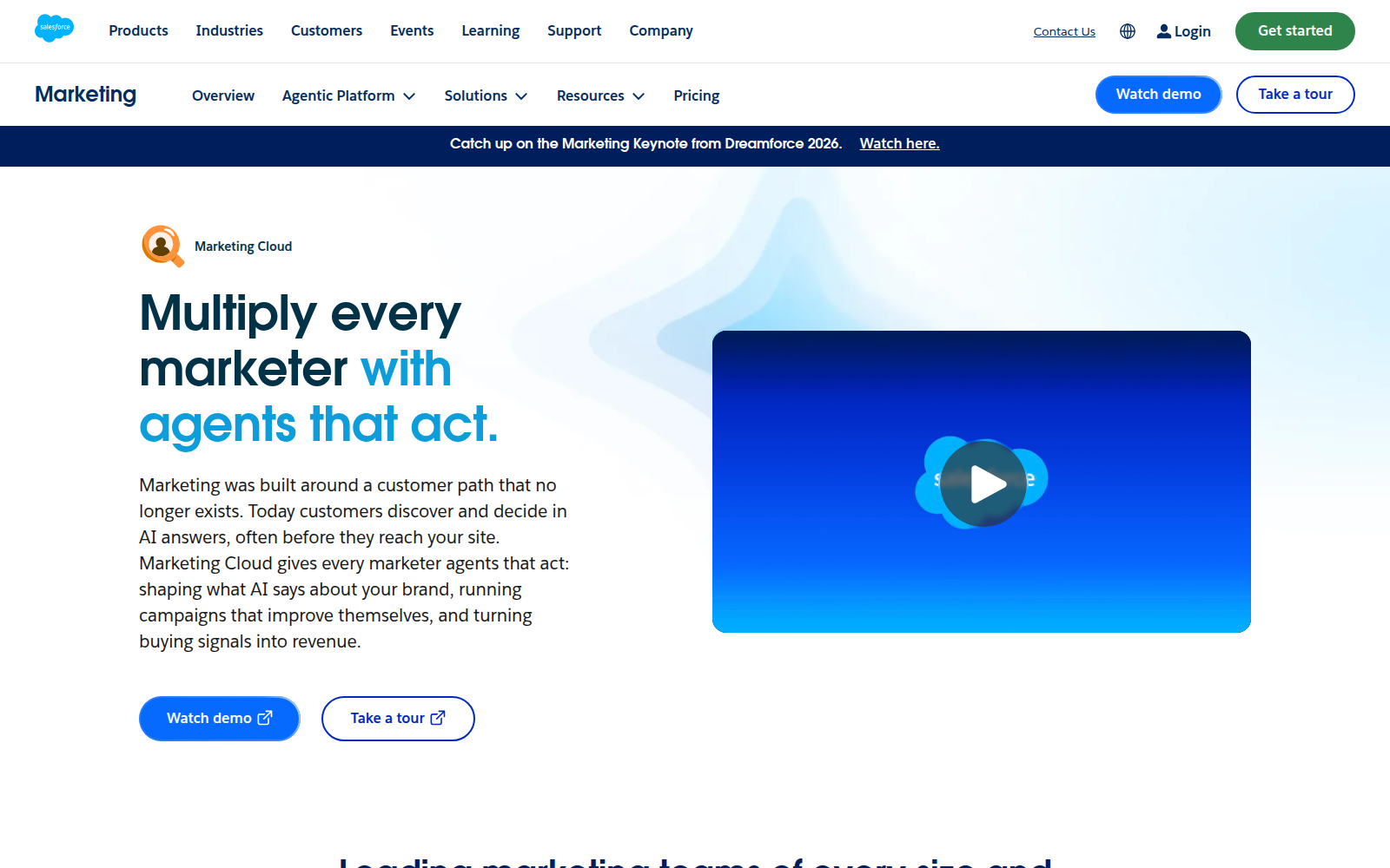 Salesforce Marketing Cloud website