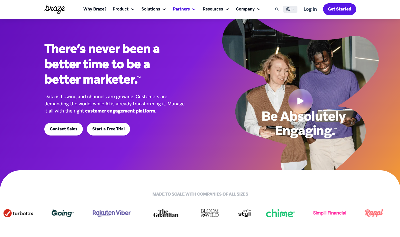 Braze website