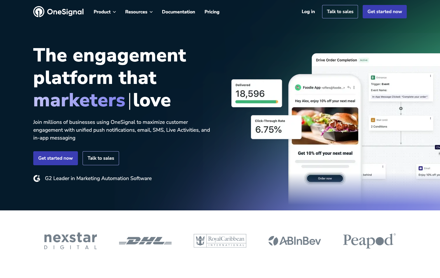 OneSignal website