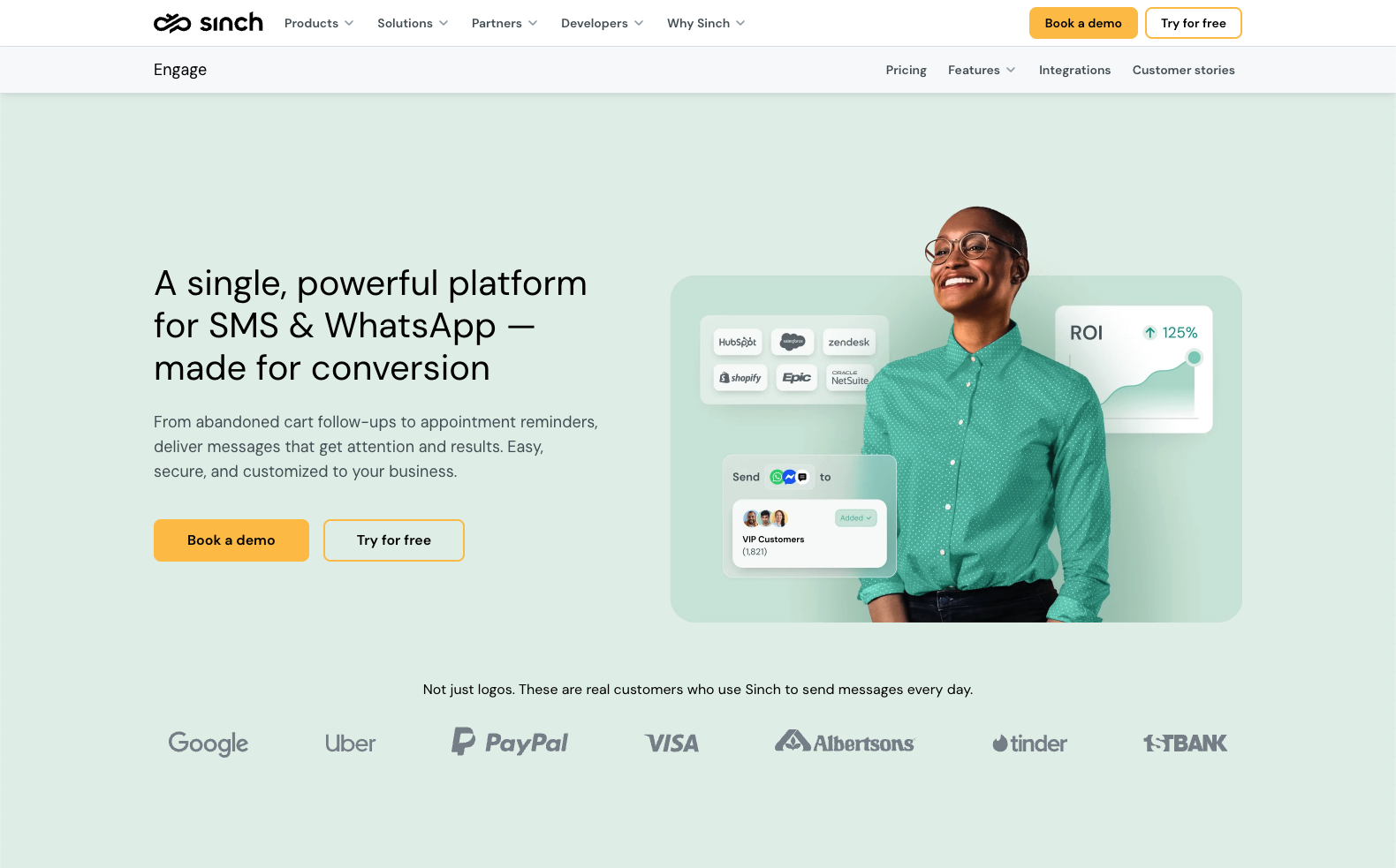 Sinch website
