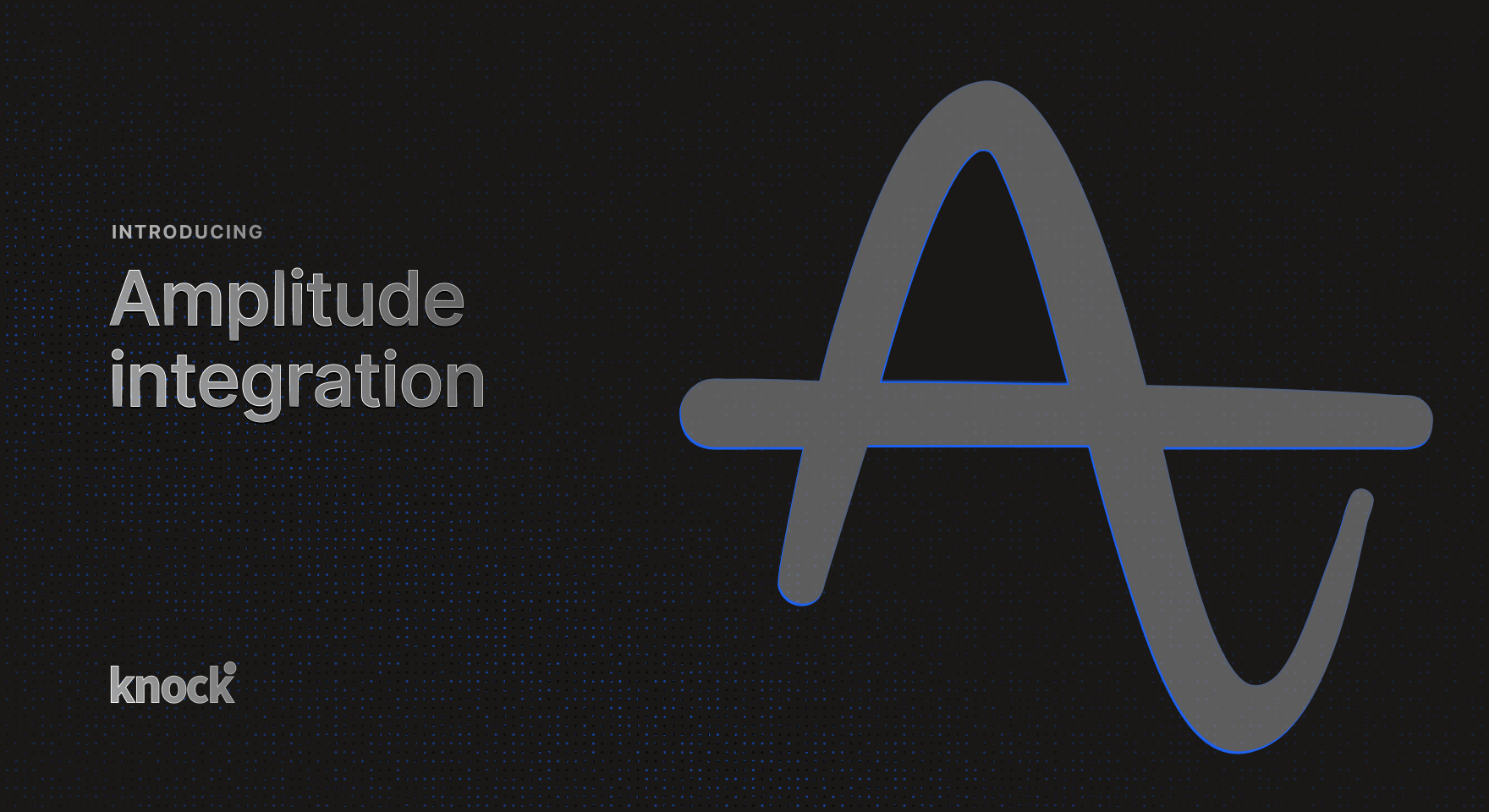 Amplitude data source in the Knock dashboard