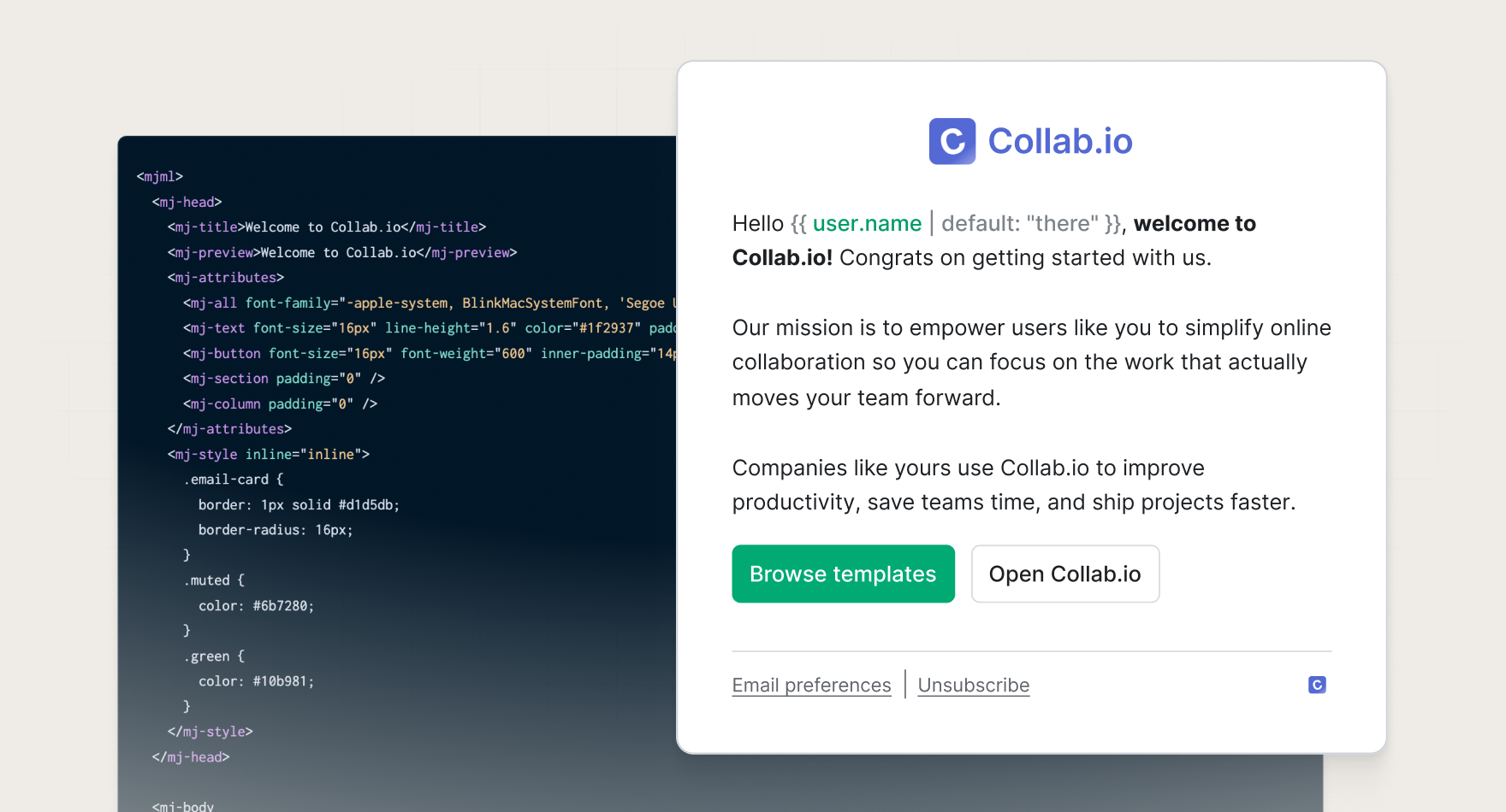 Building email templates with MJML in Knock