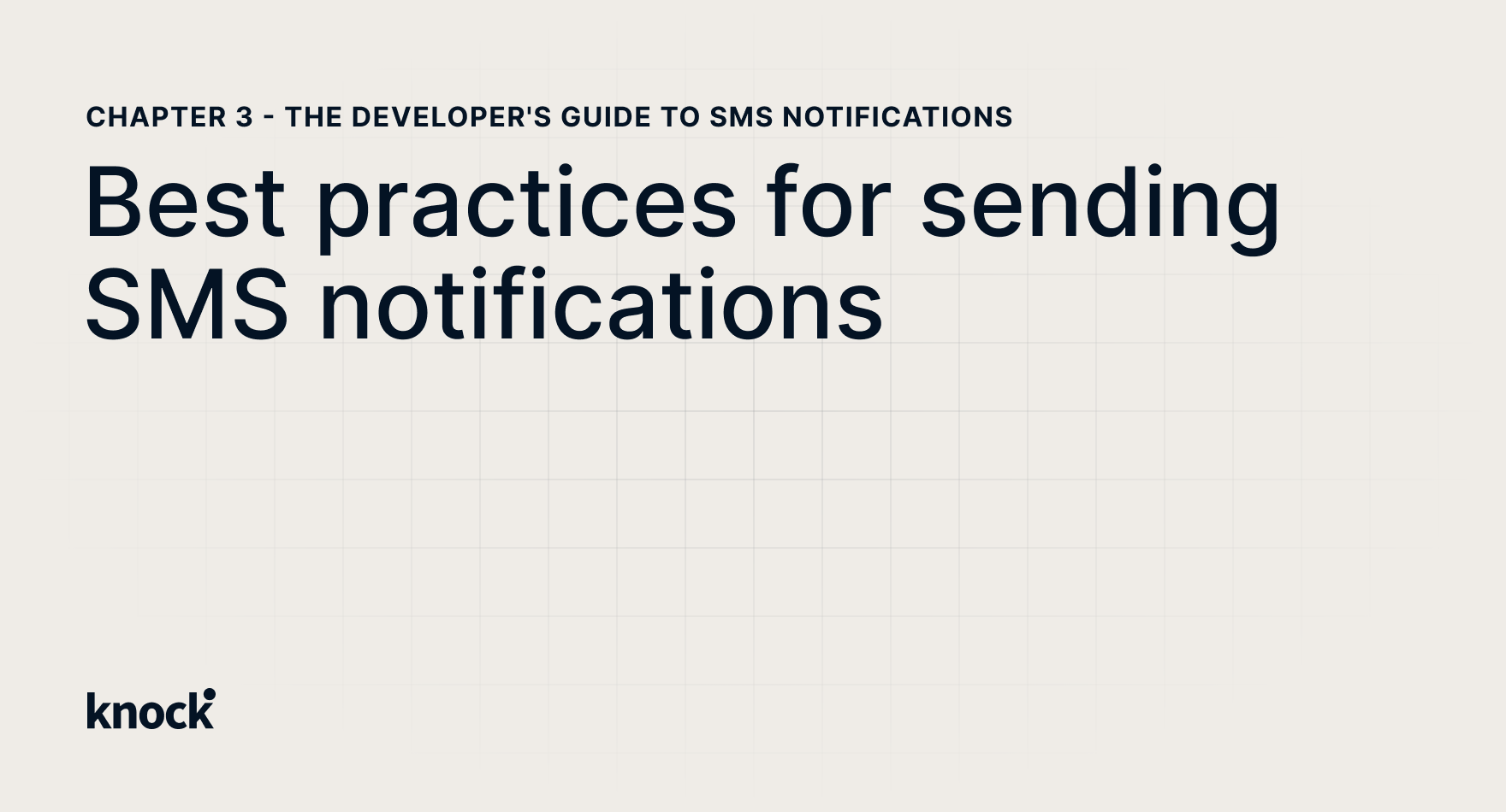Best practices for sending SMS notifications | Knock