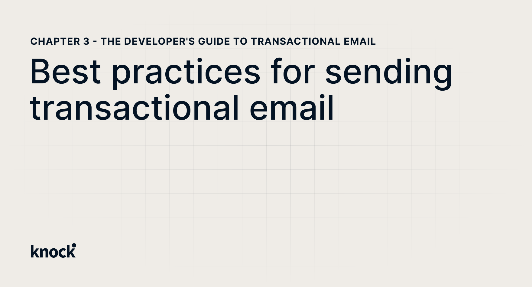 Best practices for sending transactional email - Knock